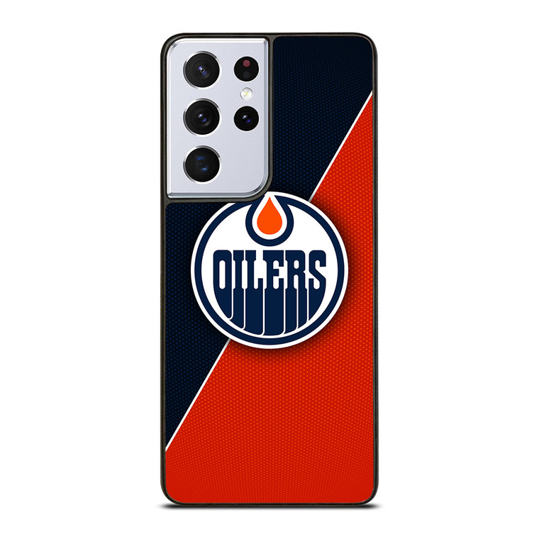 EDMONTON OILERS NHL HOCKEY LOGO Samsung Galaxy S21 Ultra Case Cover