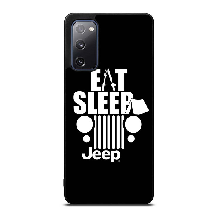 EAT SLEEP JEEP ART Samsung Galaxy S20 FE Case Cover