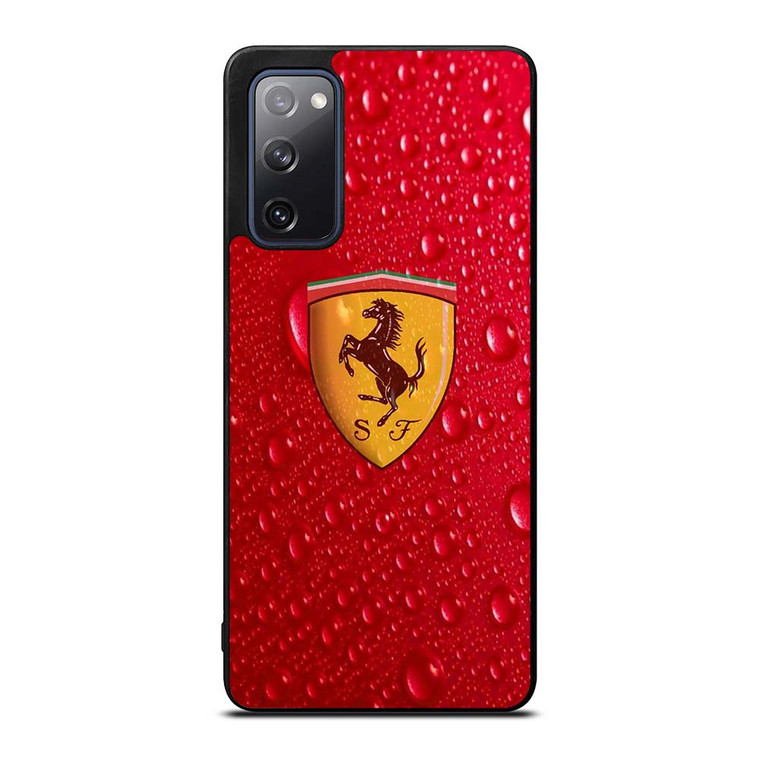 FERRARI DROP WATER RED Samsung Galaxy S20 FE Case Cover