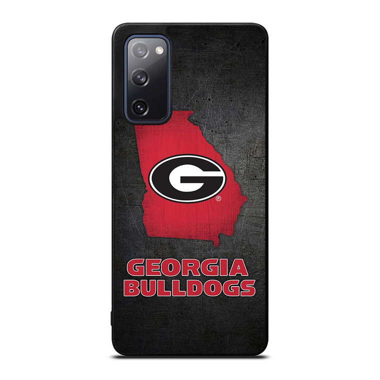 GEORGIA BULLDOGS SYMBOL METAL Samsung Galaxy S20 FE Case Cover