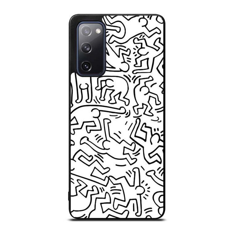 KEITH HARING BLACK WHITE Samsung Galaxy S20 FE Case Cover