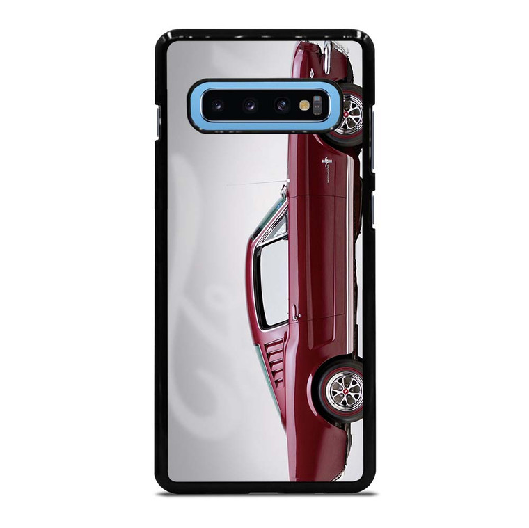 1965 FORD MUSTANG RED CAR Samsung Galaxy S10 Plus Case Cover