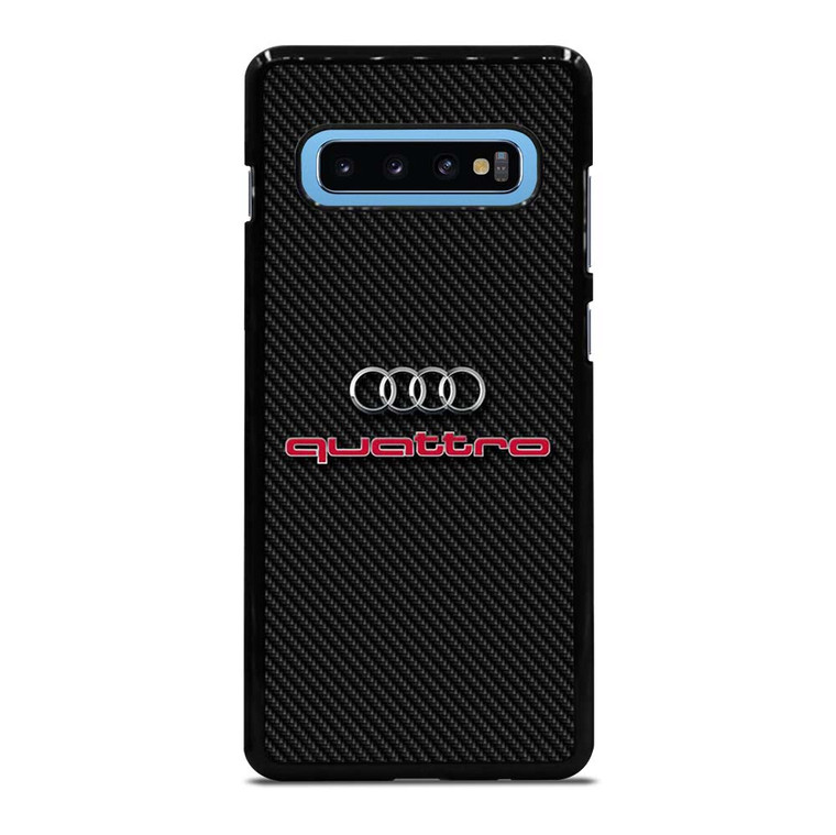 AUDI QUATTRO CARBON LOGO Samsung Galaxy S10 Plus Case Cover