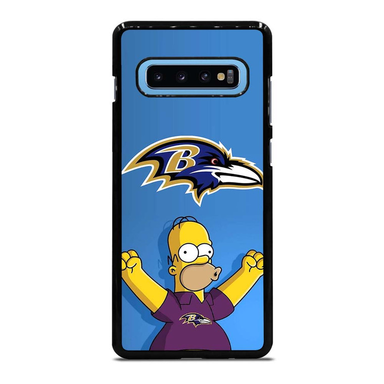 BALTIMORE RAVENS THE SIMPSON Samsung Galaxy S10 Plus Case Cover