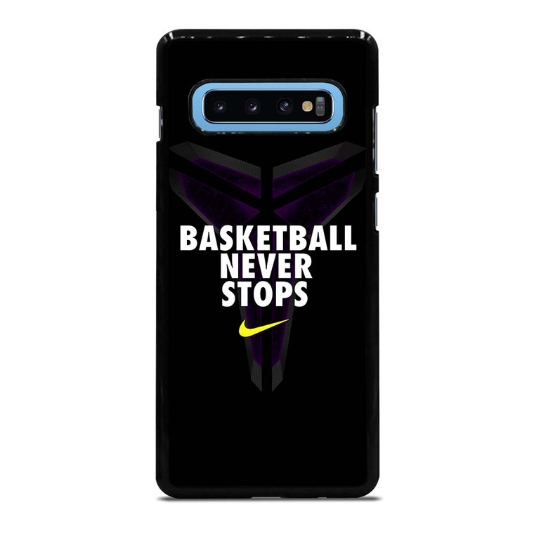 BASKETBALL NEVER STOPS BLACK MAMBA Samsung Galaxy S10 Plus Case Cover