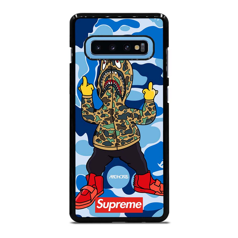BATHING APE SUPREME SHARK CAMO Samsung Galaxy S10 Plus Case Cover