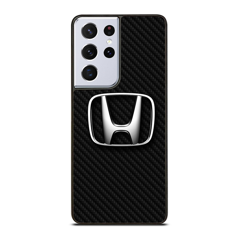 HONDA MOTOR CARBON FIBER Samsung Galaxy S21 Ultra Case Cover