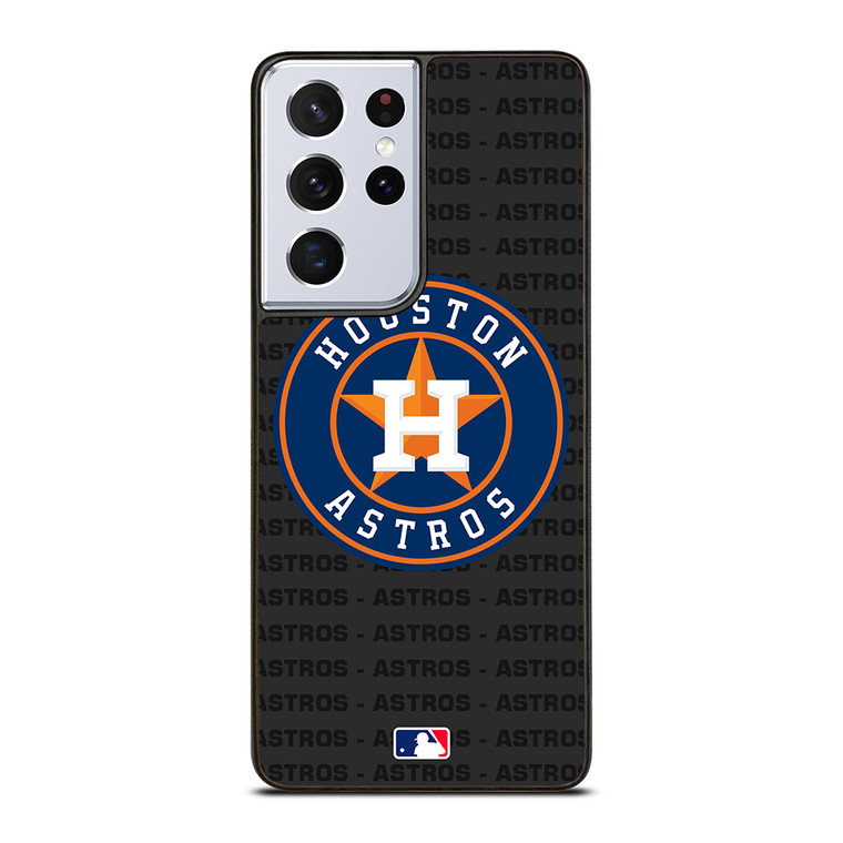 HOUSTON ASTROS BASEBALL BLACK Samsung Galaxy S21 Ultra Case Cover