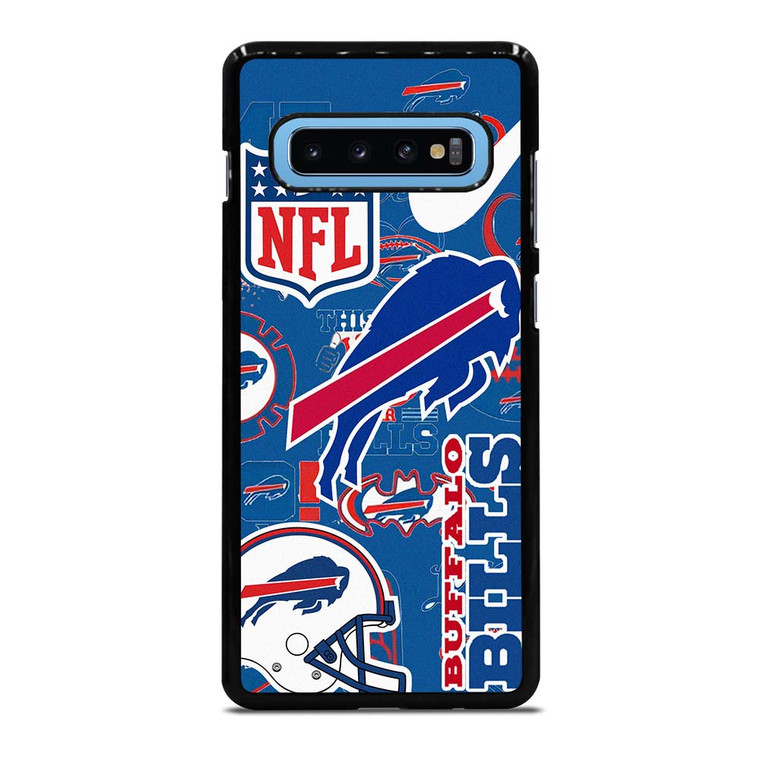 BUFFALO BILLS NFL STICKER BOMB Samsung Galaxy S10 Plus Case Cover