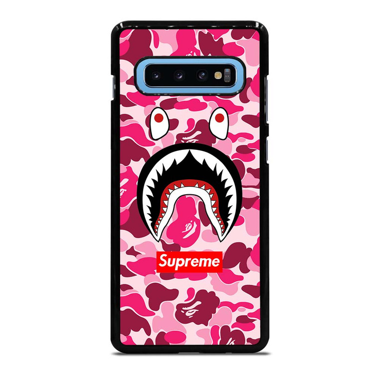CAMO BATHING APE SUPREME PINK Samsung Galaxy S10 Plus Case Cover