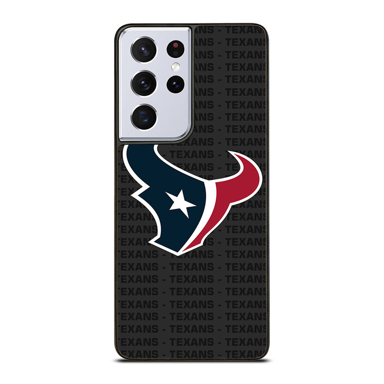 HOUSTON TEXANS FOOTBALL TEXT Samsung Galaxy S21 Ultra Case Cover