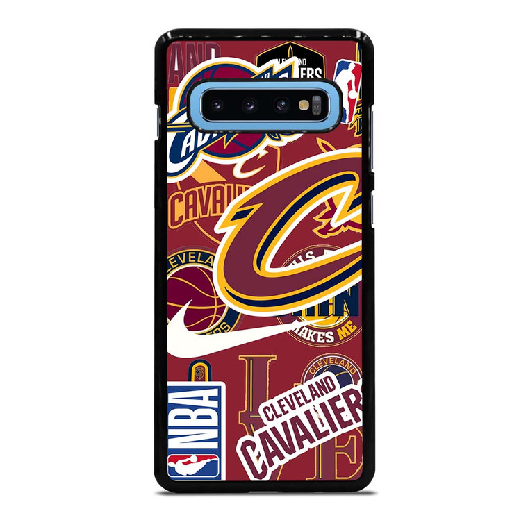 CLEVELAND CAVALIERS NBA STICKER BOMB Samsung Galaxy S10 Plus Case Cover