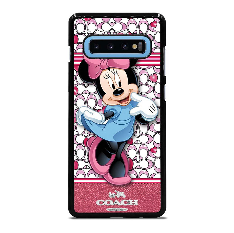 COACH MINNIE MOUSE PINK PATTERN Samsung Galaxy S10 Plus Case Cover