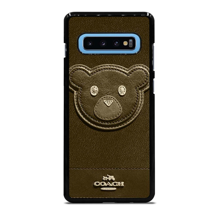 COACH NEW YORK BROWN BEAR Samsung Galaxy S10 Plus Case Cover