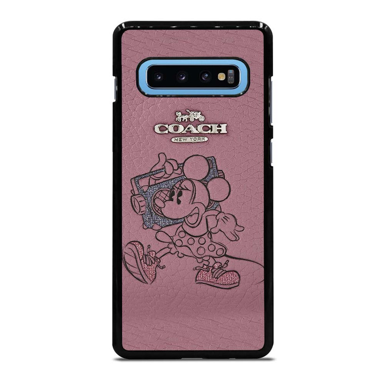 COACH NEW YORK PINK MICKEY MOUSE Samsung Galaxy S10 Plus Case Cover