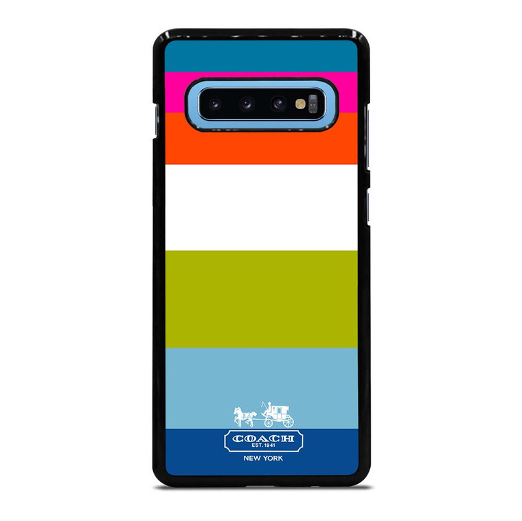 COACH NEW YORK STRIPE Samsung Galaxy S10 Plus Case Cover