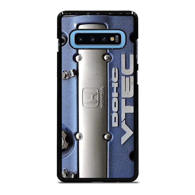 DOHC VTEC HONDA ENGINE BLUE Samsung Galaxy S10 Plus Case Cover