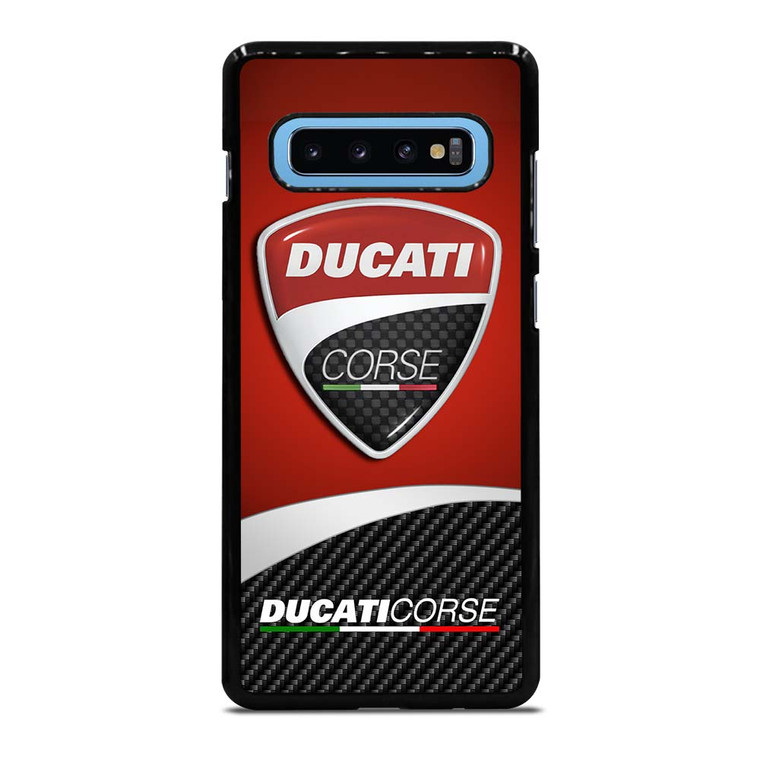 DUCATI CORSE LOGO CARBON Samsung Galaxy S10 Plus Case Cover