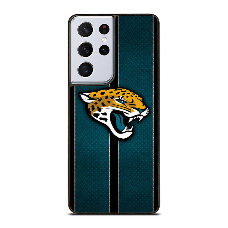 JACKSONVILLE JAGUARS NFL METAL STRIPE Samsung Galaxy S21 Ultra Case Cover