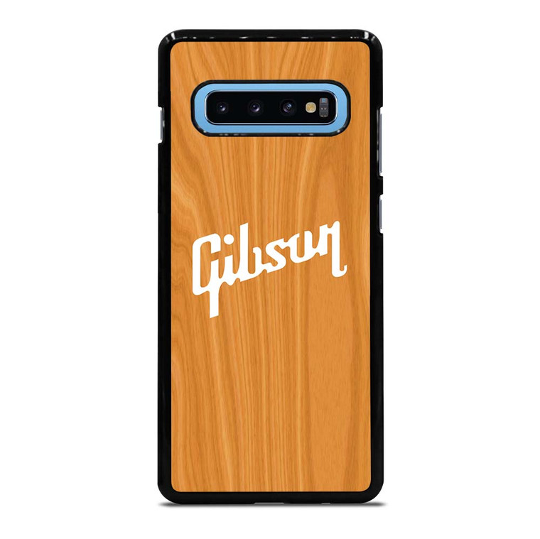 GIBSON GUITAR WOODEN LOGO 2 Samsung Galaxy S10 Plus Case Cover