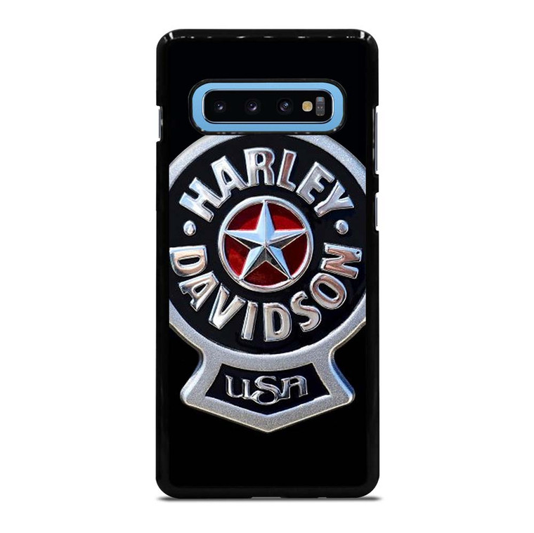 HARLEY DAVIDSON USA METAL EMBLEM Samsung Galaxy S10 Plus Case Cover