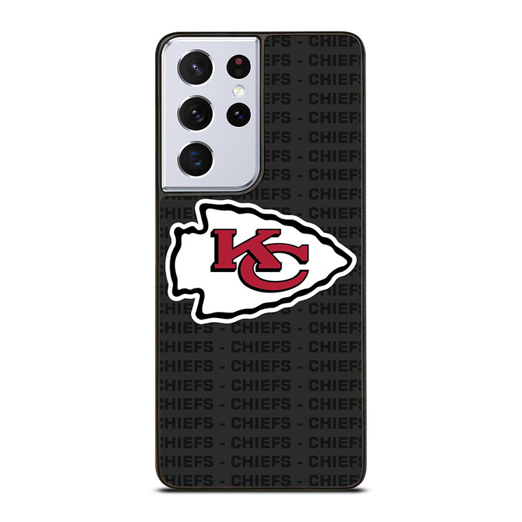 KANSAS CITY CHIEFS FOOTBALL TEXT Samsung Galaxy S21 Ultra Case Cover