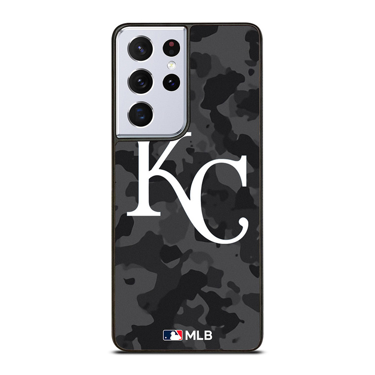 KANSAS CITY ROYALS BASEBALL BLACK CAMO Samsung Galaxy S21 Ultra Case Cover