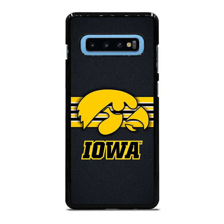IOWA HAWKEYES STRIPE LOGO Samsung Galaxy S10 Plus Case Cover