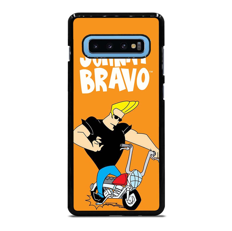 JOHNNY BRAVO CARTOON RIDING BIKE Samsung Galaxy S10 Plus Case Cover