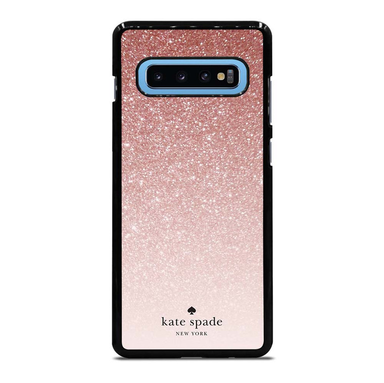 KATE SPADE NEW YORK ROSE WHITE GLITTER Samsung Galaxy S10 Plus Case Cover