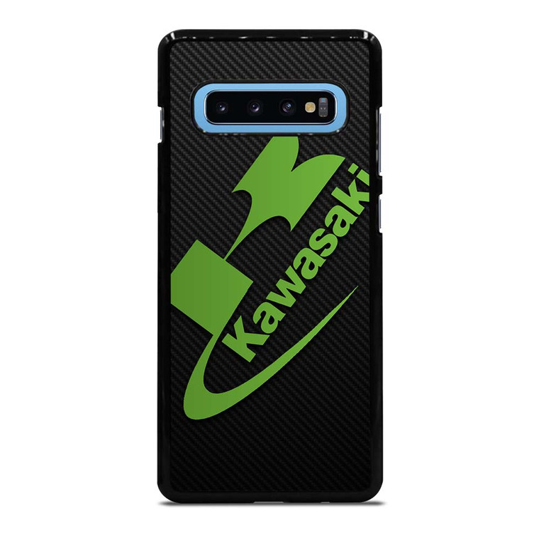 KAWASAKI MOTOR LOGO CARBON Samsung Galaxy S10 Plus Case Cover