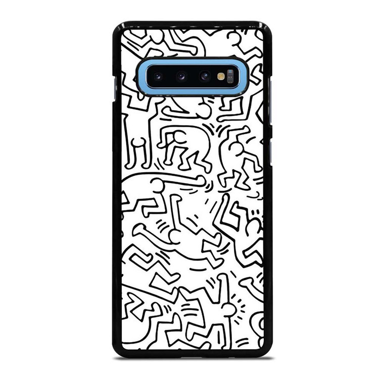 KEITH HARING BLACK WHITE Samsung Galaxy S10 Plus Case Cover