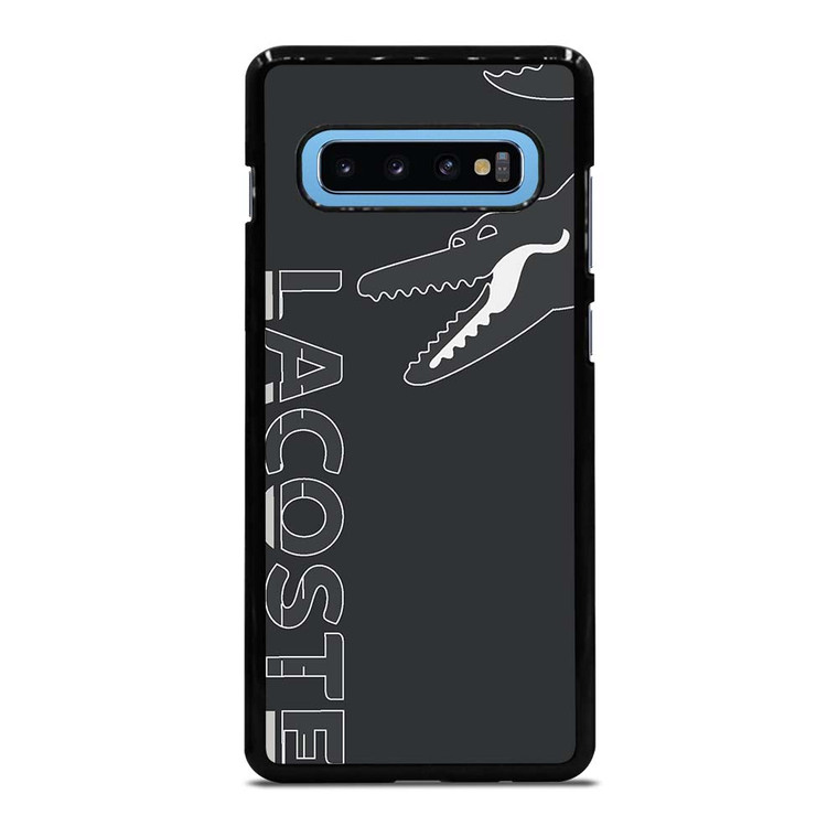 LACOSTE CROCODILE ALL BLACK Samsung Galaxy S10 Plus Case Cover