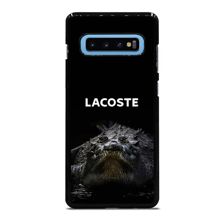 LACOSTE CROCODILE BLACK Samsung Galaxy S10 Plus Case Cover