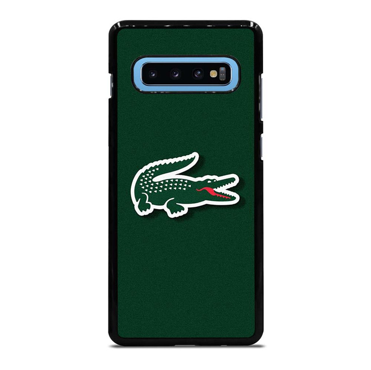 LACOSTE CROCODILE GREEN Samsung Galaxy S10 Plus Case Cover LACOSTE CROCODILE GREEN Samsung Galaxy S10 Plus Case Cover
