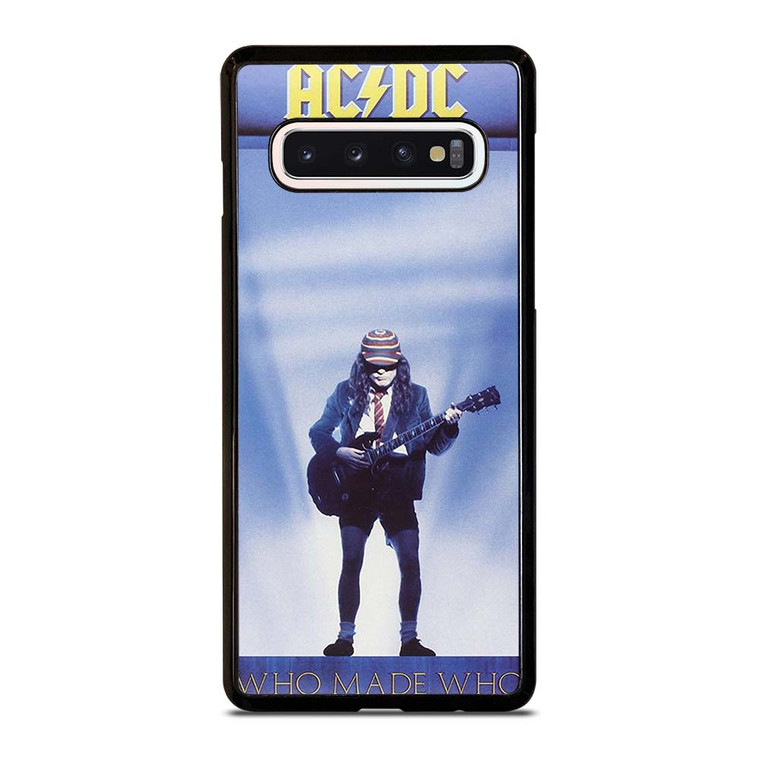ACDC WHO MADE WHO ALBUM COVER Samsung Galaxy S10 Case Cover ACDC WHO MADE WHO ALBUM COVER Samsung Galaxy S10 Case Cover