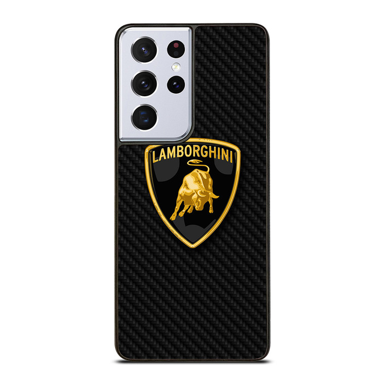 LAMBORGHINI AUTOMOBILI CARBON FIBER Samsung Galaxy S21 Ultra Case Cover