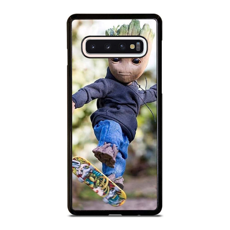BABY GROOT SKATEBOARD Samsung Galaxy S10 Case Cover