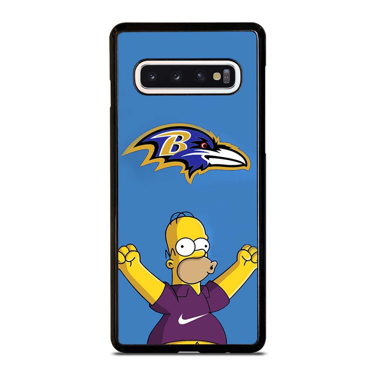 BALTIMORE RAVENS NIKE THE SIMPSONS Samsung Galaxy S10 Case Cover