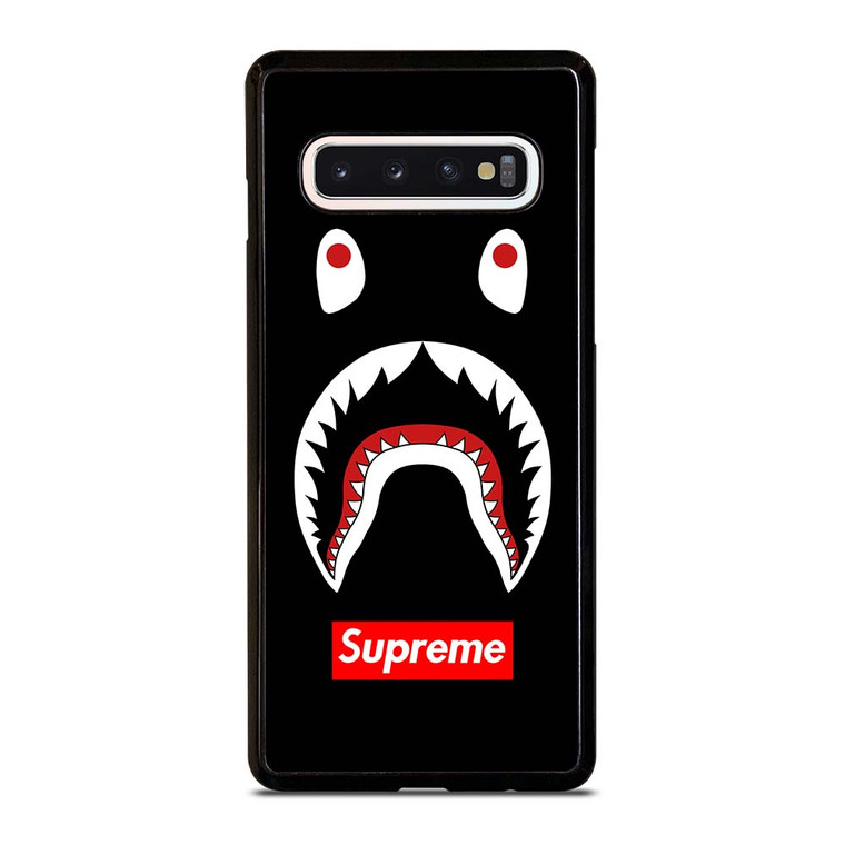 BAPE CAMO SHARK SUPREME BLACK Samsung Galaxy S10 Case Cover