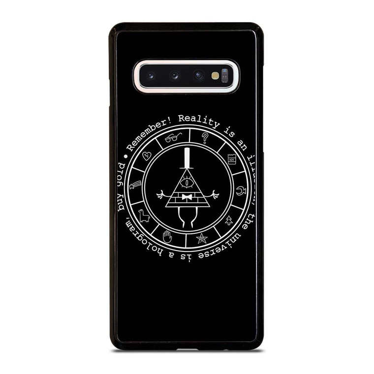 BILL CIPHER WHEEL BLACK Samsung Galaxy S10 Case Cover