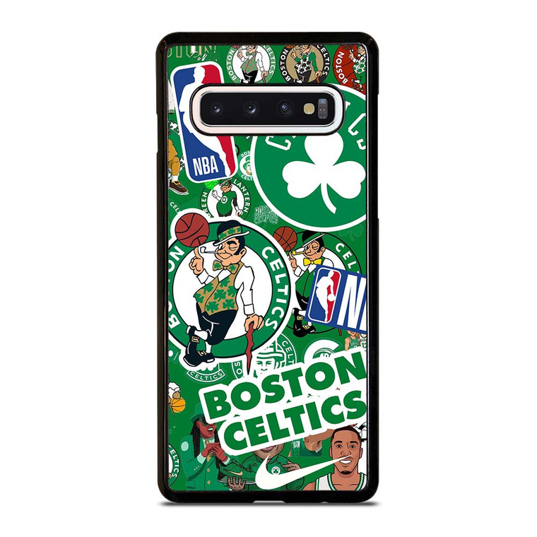 BOSTON CELTICS NBA STICKER BOMB Samsung Galaxy S10 Case Cover