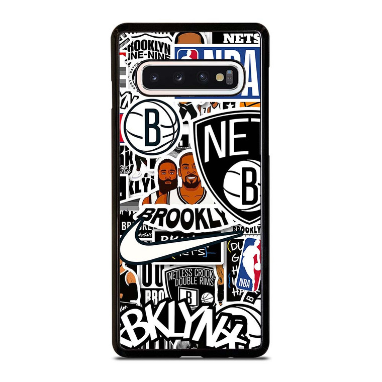 BROOKLYN NETS NBA STICKER BOMB Samsung Galaxy S10 Case Cover