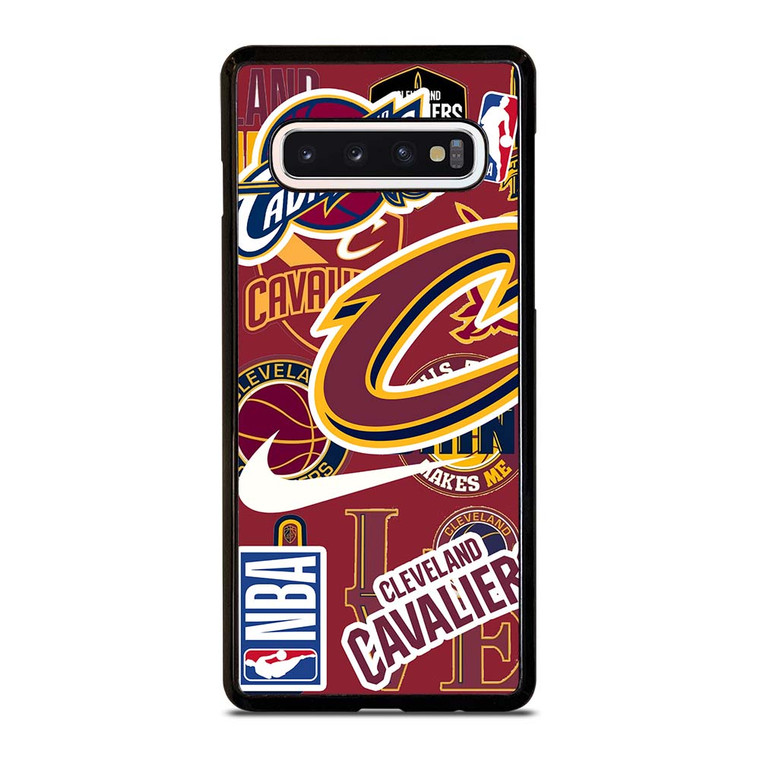 CLEVELAND CAVALIERS NBA STICKER BOMB Samsung Galaxy S10 Case Cover