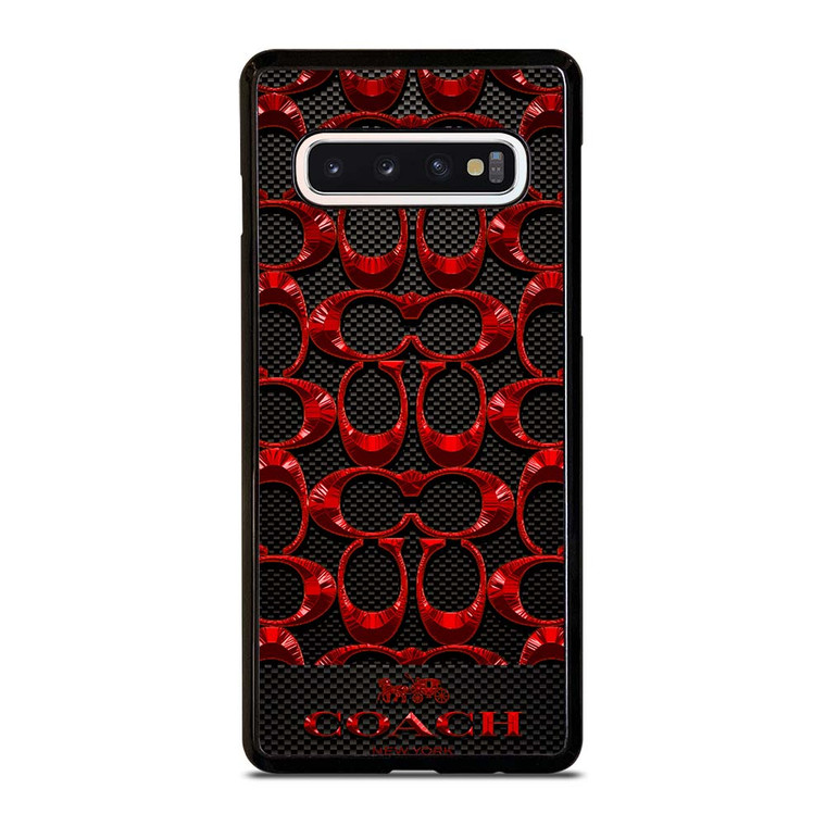 COACH NEW YORK CARBON Samsung Galaxy S10 Case Cover
