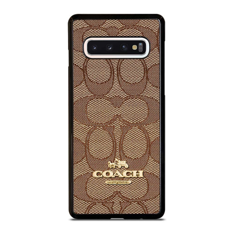 COACH NEW YORK PATTERN Samsung Galaxy S10 Case Cover
