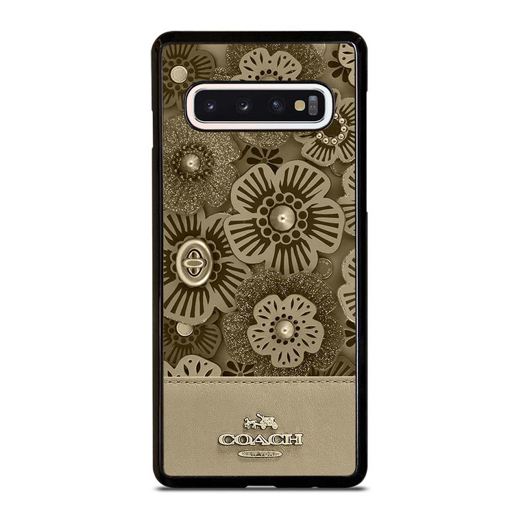 COACH NEW YORK TEA ROSE 2 Samsung Galaxy S10 Case Cover
