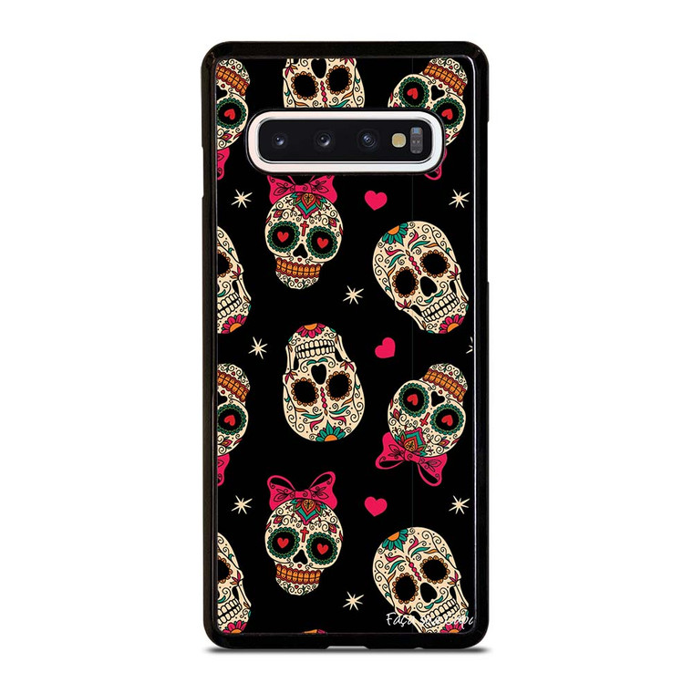 DAY OF THE DEAD CUTE PATTERN Samsung Galaxy S10 Case Cover