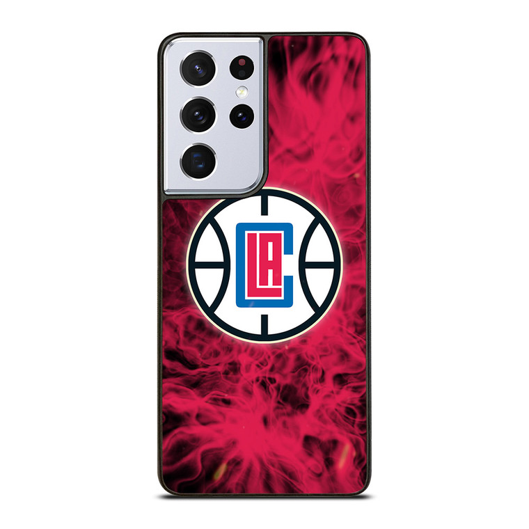 LOS ANGELES CLIPPERS BASKETBALL NBA FIRE Samsung Galaxy S21 Ultra Case Cover