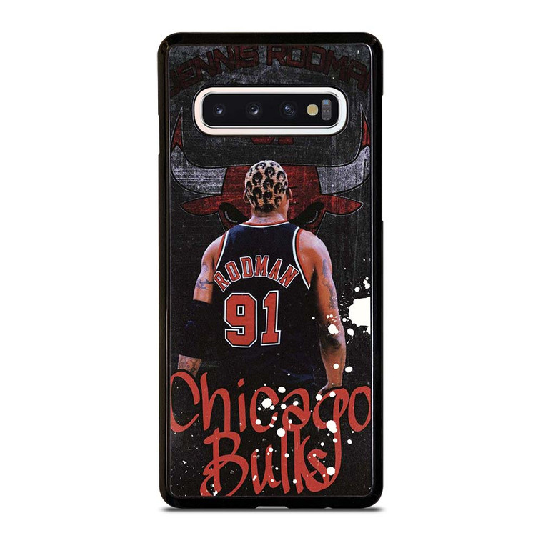 DENNIS RODMAN CHICAGO BULLS RETRO Samsung Galaxy S10 Case Cover